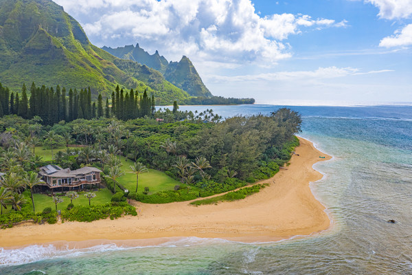 contemporary kauai estate, represented by hawaii life real