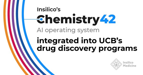 Insilico研发的人工智能系统Chemistry42被UCB药物发现项目采用