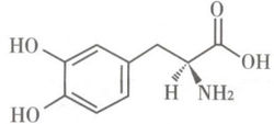 化学结构式 成份本品主要成份为 左旋多巴化学名称